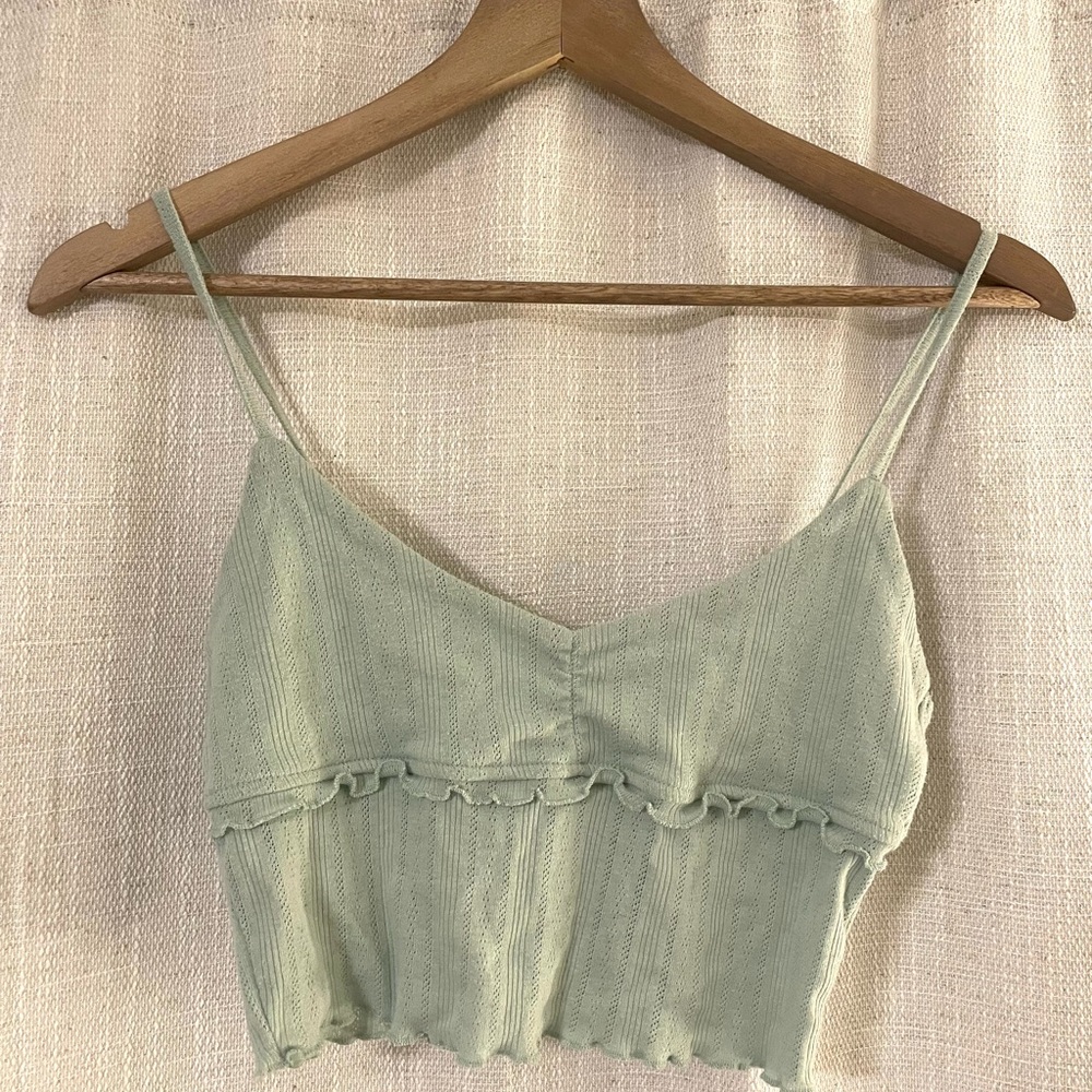 knit green pacsun tank!